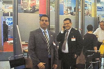 Messeauftritt transport logistic 2001 in München